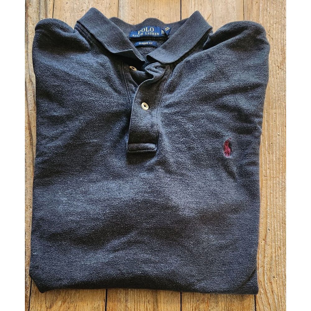 Polo‎ Ralph Lauren Mens XL TG  Shirt Black Red Pony